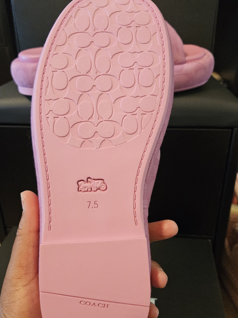 Coach Penelope Signature C Sandal Pink - Picture 7 of 13